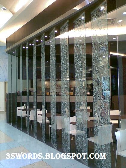 Glass Partition As Decorative Wall Panel