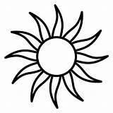 Sun Line Drawing Outline Clipart Drawings Getdrawings Paintingvalley sketch template
