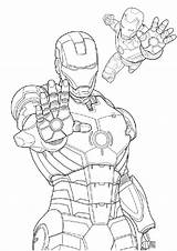 Avengers Coloring Pages Printable Kids Pdf Iron Man Color Print Adults sketch template