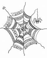 Scary Spider Zentangle Coloring4free Coloringbay Colorings Intricate Getcolorings sketch template