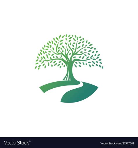 tree logo royalty  vector image vectorstock