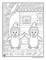 Hidden Winter Printable Printables Christmas Kids Worksheets Puzzles Penguins Activities Find Objects Object Woojr Spy Activity Tracing Coloring Choose Board sketch template