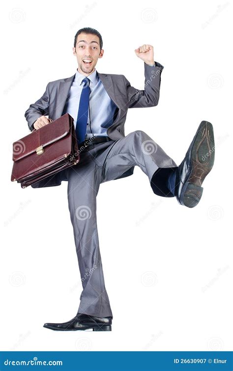 man  briefcase stock image image  obstacle gesture