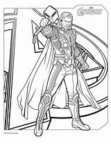 Thor Coloring Pages Kids sketch template