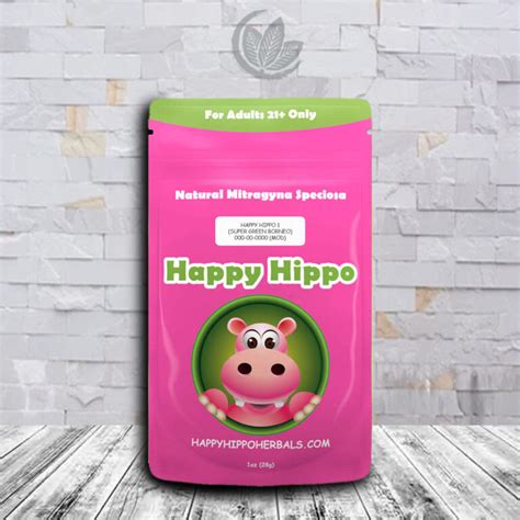 happy hippo  green vein borneo great kratom shop