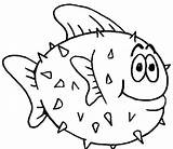 Fish Coloring Pages Kids Colouring Printable Fishing Rainbow Clipart School Color Animal Simple Ray Lure Book Preschool Print Para Seafood sketch template