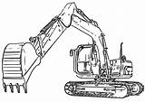 Excavator Digger Excavadoras Excavadora Maquinas Truck Escavatori Bocetos Raccolta Backhoe Borop Bukaninfo sketch template