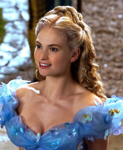 Lily James As Cinderella 2015 Cinderella Hair