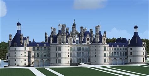french chateaux  fsx   scenery developer  france  showing   beautifully