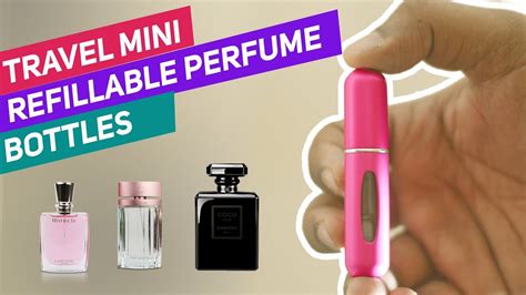 travel mini refillable atomizer perfume bottles youtube