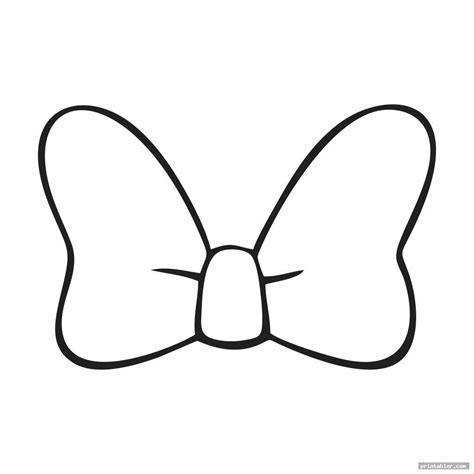 minnie bow coloring page coloring pages