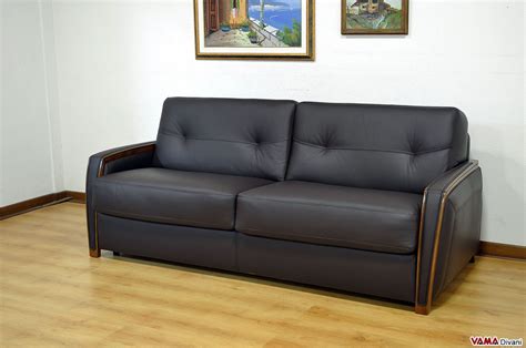contemporary leather double sofa bed