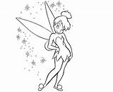 Tinkerbell Coloring Pages Disney Kids Printable Tinker Bell Draw Fairy Sheets Clip sketch template