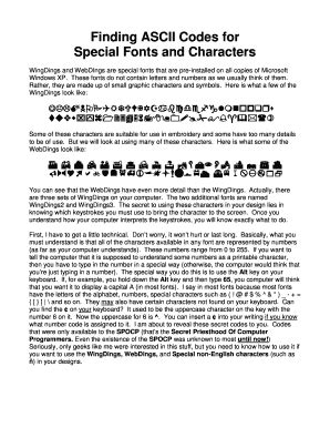 fillable  wingdings  webdings  special fonts   pre