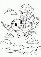 Coloring Pages Printable Strawberry Shortcake Bird Print Cartoon Kids Color Frozen Disney Colouring Mermaid Butterfly Girls Dinokids Books Coloriage Cartoons sketch template