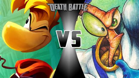 image rayman vs earthworm jim png death battle fanon