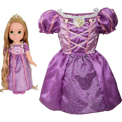 disney princess rapunzel toddler doll girl dress gift set walmart