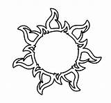 Sun Tangled Tattoo Corona Drawing Getdrawings Deviantart sketch template