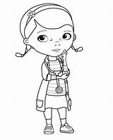 Mcstuffins Doc Coloring Pages Girls sketch template