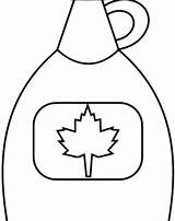 Syrup Maple Clipart Clipground Pancake sketch template