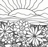 Coloring Garden Pages Sheets Flower Popular sketch template
