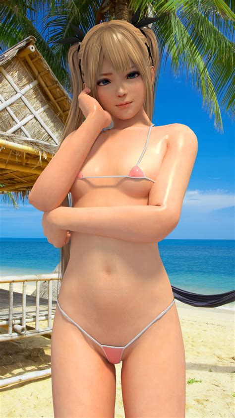 1girl 3d Beach Bikini Blonde Hair Dead Or Alive Female