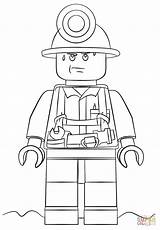 Lego Coloring Pages City Police Printable Miner Para Colorear Figure Fire Mini Color Online Dibujos Chase Mccain Truck Print Colouring sketch template