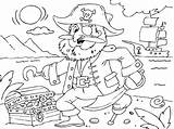 Pirate Coloring Treasure Chest Pages Treasures Hidden sketch template