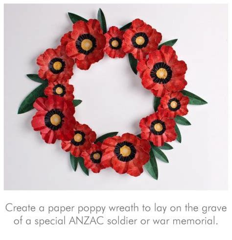 poppy wreath     fantastic resource  large medium