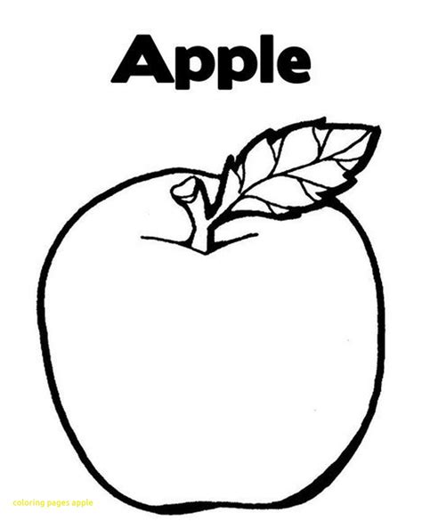 apple coloring pages  kindergarten  getdrawings