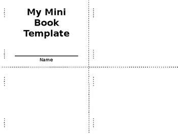 mini book templet editable freebie mini books minibook template