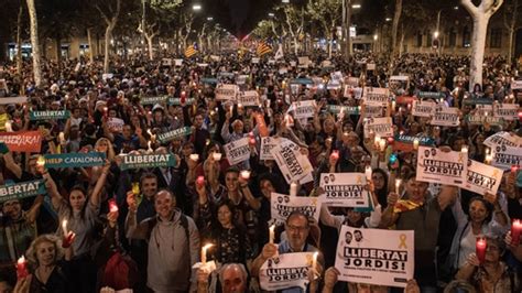 barcelona rally  separatist leaders detention