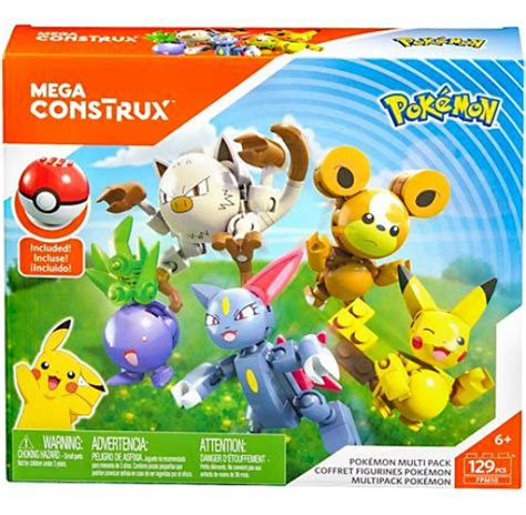 pokemon mega construx pokemon multi pack multi figure  pack set mattel