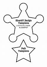 Badge Sheriff Star Template Cowboy Printable Toy Story Cowboys Indians Print Cliparts Birthday Clipart Small Kids Crafts Preschool Coloring Clip sketch template