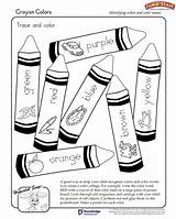 Worksheets Crayon Crayons Jumpstart Scuola Recognition Vocabulary Sheets Inglés Preschoolers Vocabulario Tareas Matemáticas Mensajitos Bermulanya Sini Colorare sketch template
