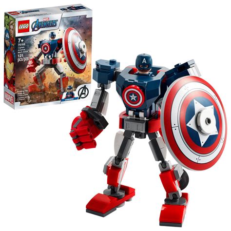 lego marvel avengers classic captain america mech armor  toy