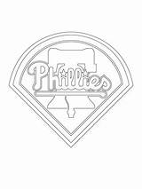 Phillies Logo Philadelphia Coloring Pages Printable Mlb Color Supercoloring Sports Categories sketch template