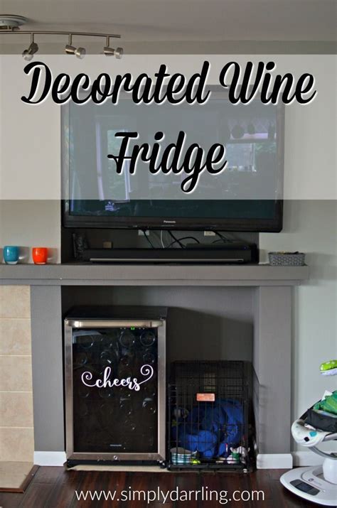 cheers wine fridge decal  silhouette cameo tutorial wine fridge fridge decals cool diy