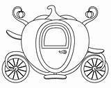 Cinderella Carriage Coloring Pumpkin Slipper Glass Princess Drawing Pages Kids Vector Little Dreamstime  Print Cartoon Getcolorings Isolated Shaped Story sketch template