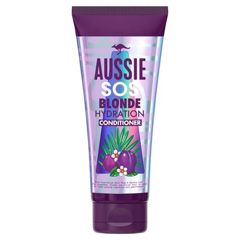 Aussie Sos Blonde Hydration Purple Conditioner Hair Care Bandm