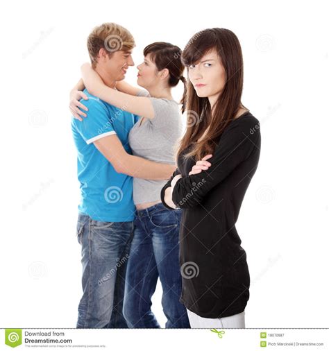 jealousy girl stock image image of heterosexual jealous 18070687
