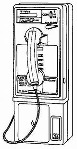Phone Line Drawing Payphone Ross Jim Part Evolution Late Miscellaneous Payphones Military sketch template