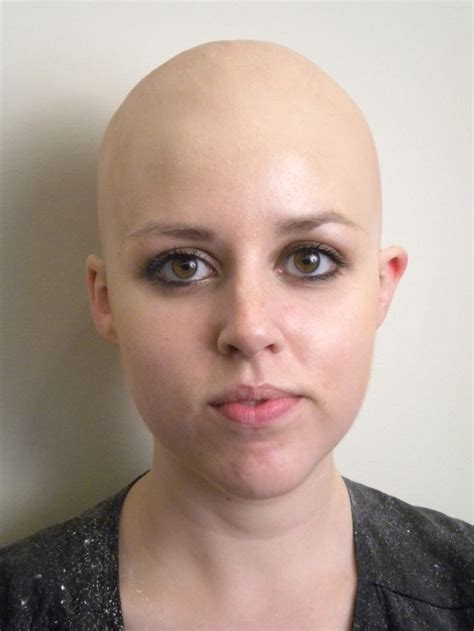 Bald Girl Woman Shaving Balding