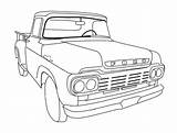Truck Coloring Pages Old Ford Printable Choose Board Colouring Adult sketch template