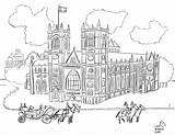 Westminster Abbey sketch template