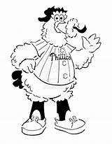 Phanatic Coloring Philly Phillies Mascot Pages Clipart Philadelphia Baseball Flyers Kids Color Logo Sketch Book Print Sketchite Cliparts Clipground Deviantart sketch template