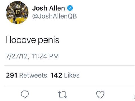 someone dug up qb josh allen s old tweets and they re pretttty bad pics