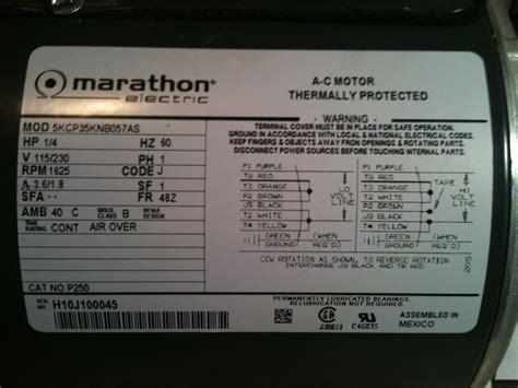 marathon electric motors wiring diagram easywiring