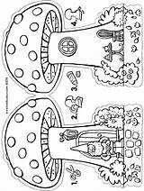Kiddicolour Knutselen Paddenstoel Afkomstig sketch template