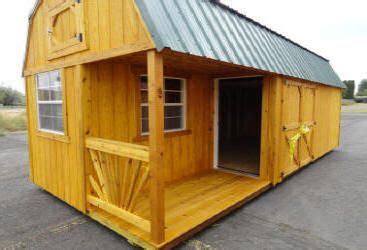 hickory sheds lofted barn left side porch  shed